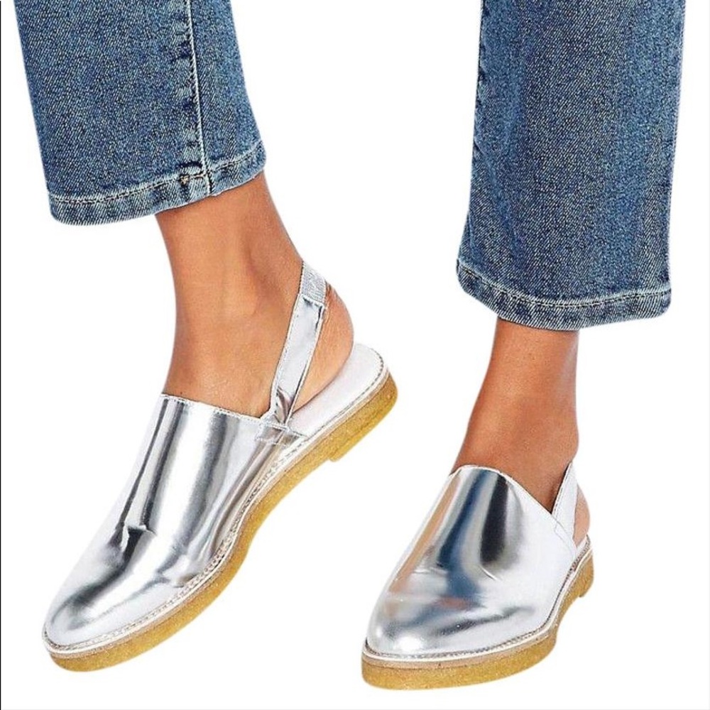 Silver Elie Mules/Slides